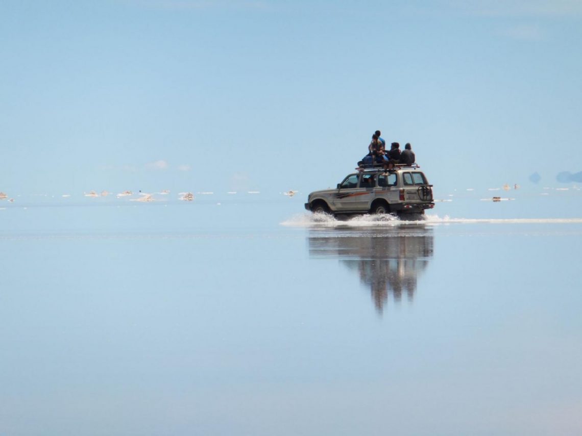 Der Salar de Uyuni während der Regenzeit