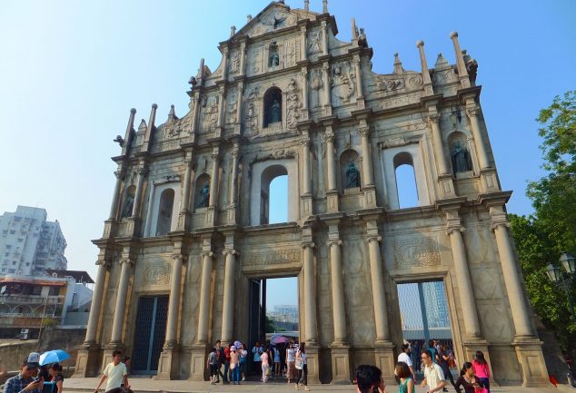 Die Ruine von Ruine von St. Paul – Das Wahrzeichen von Macau