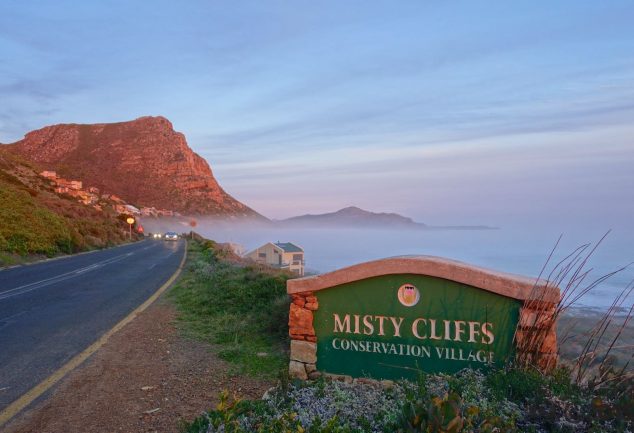 Sunset Misty Cliffs