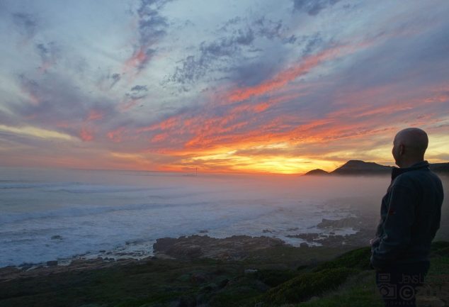 Sunset Misty Cliffs