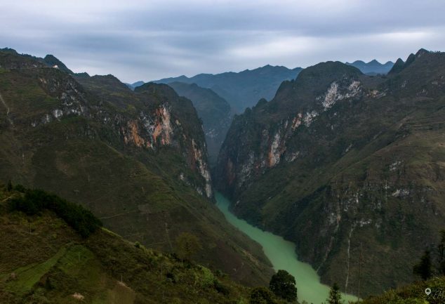 Die Berge in Nordvietnam