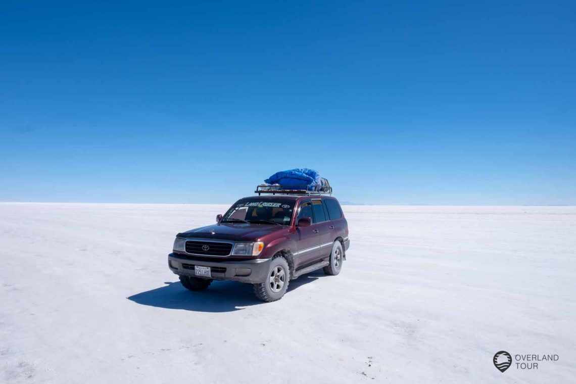 Mit dem Jeep von San Pedro de Atacama nach Uyuni, vorbei an Lagunen Geysiren, Bergen, Flamingos und den klaren Sternenhimmel bei Nacht.