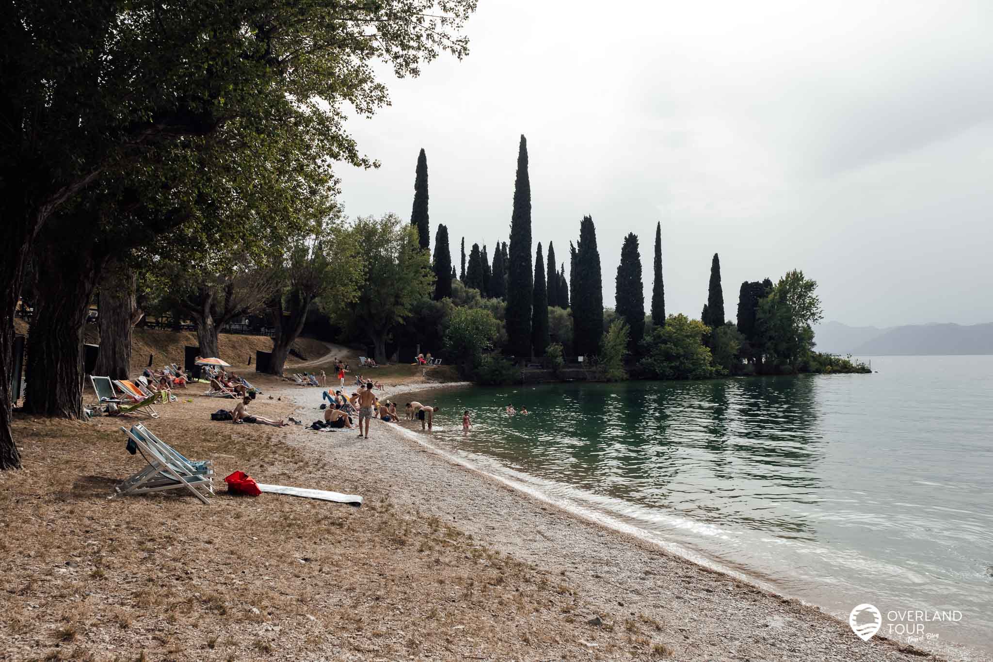 Bardolino Sehenswürdigkeiten am Gardasee: Das Strandbad Baia delle Sirene - außerhalb Bardolinos