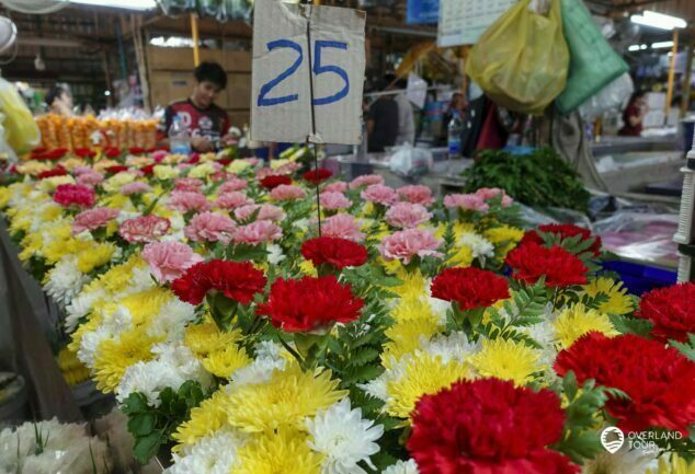 Ma Lai Frischblumenmarkt (Pak Khlong Talat) - Flower Market in Bangkok