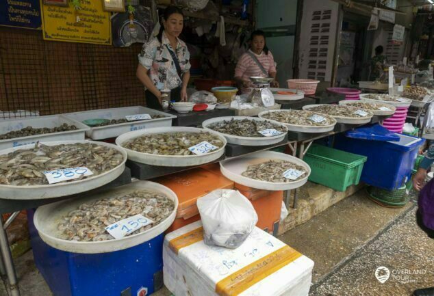 Der Besuch des Mae Klong Railway Market bei Bangkok